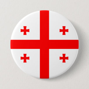 Georgia Flag 7.5 Cm Round Badge