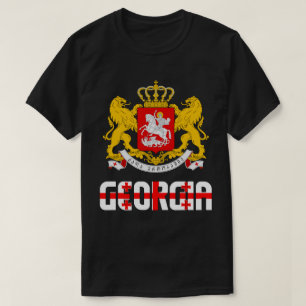 Georgia Flag and Coat Of Arms Patriotic T-Shirt