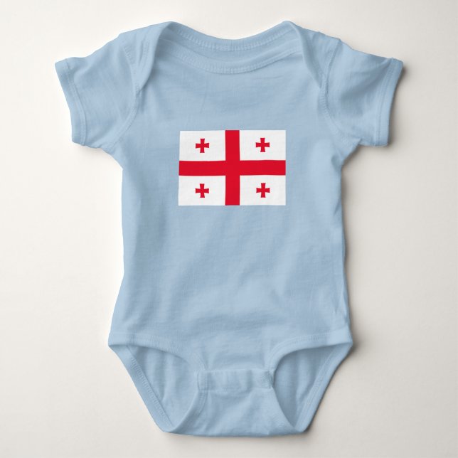 Georgia Flag Baby Bodysuit (Front)