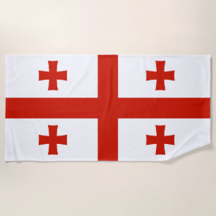 Georgia flag beach towel