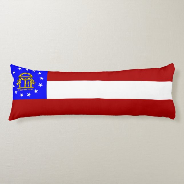 Georgia flag body cushion (Front)