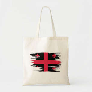Georgia Flag Brush Art Tote Bag