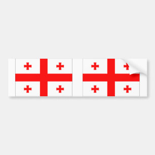 Georgia flag bumper sticker