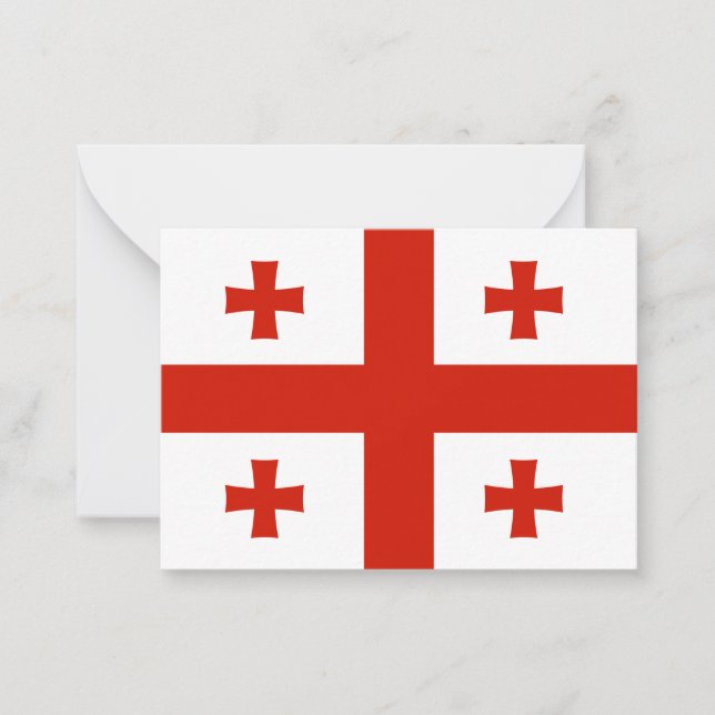 Georgia flag card (Front)