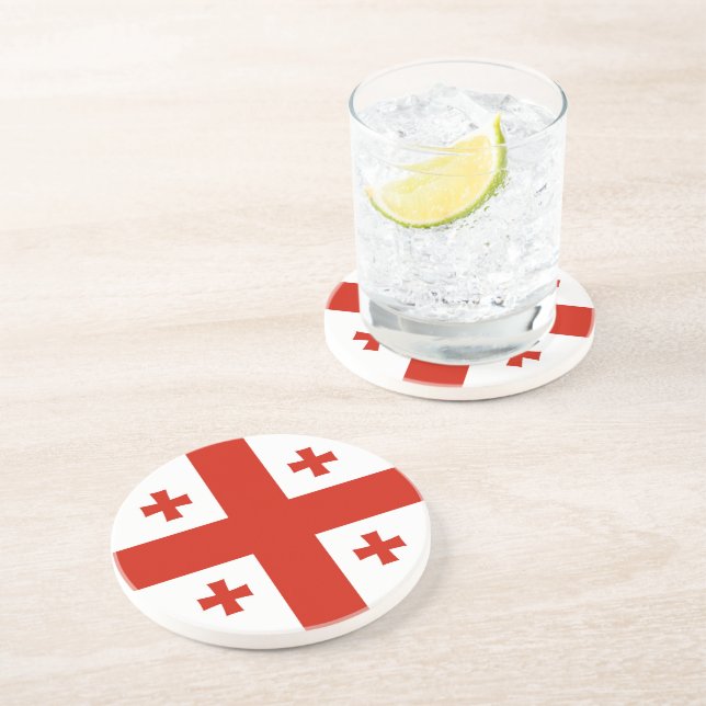 Georgia flag coaster (Side)