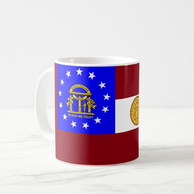 Georgia flag coffee mug (Front Left)