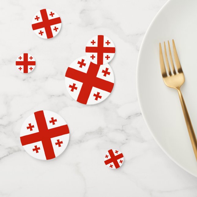 Georgia flag confetti (Group)