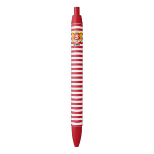 Georgia Flag Cute Patriotic Black Ink Pen