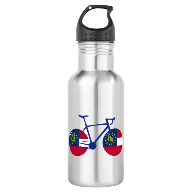 Georgia Flag Cycling 532 Ml Water Bottle (Front)