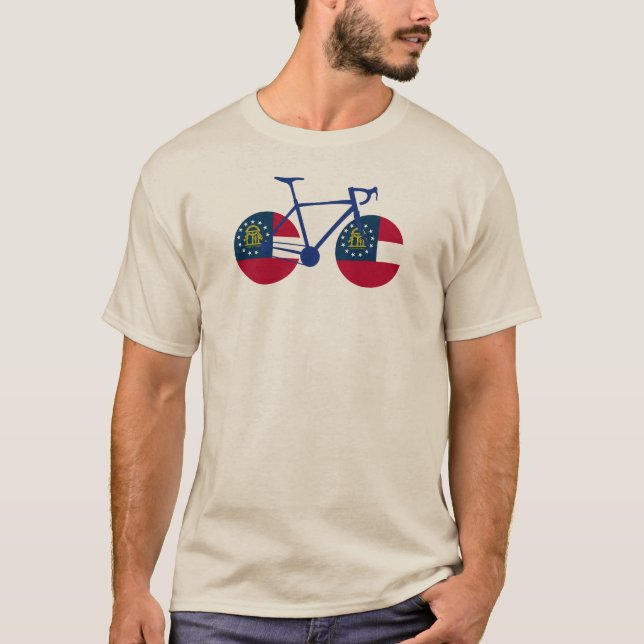 Georgia Flag Cycling T-Shirt (Front)