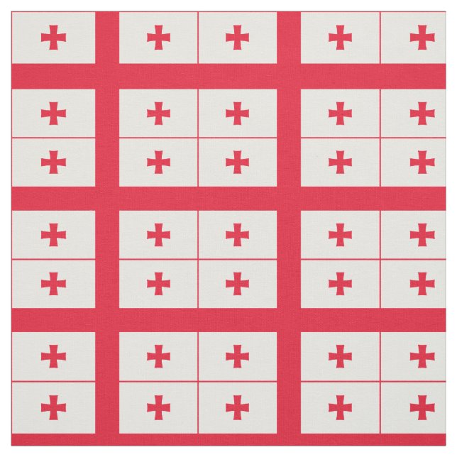 Georgia Flag Fabric (Swatch)