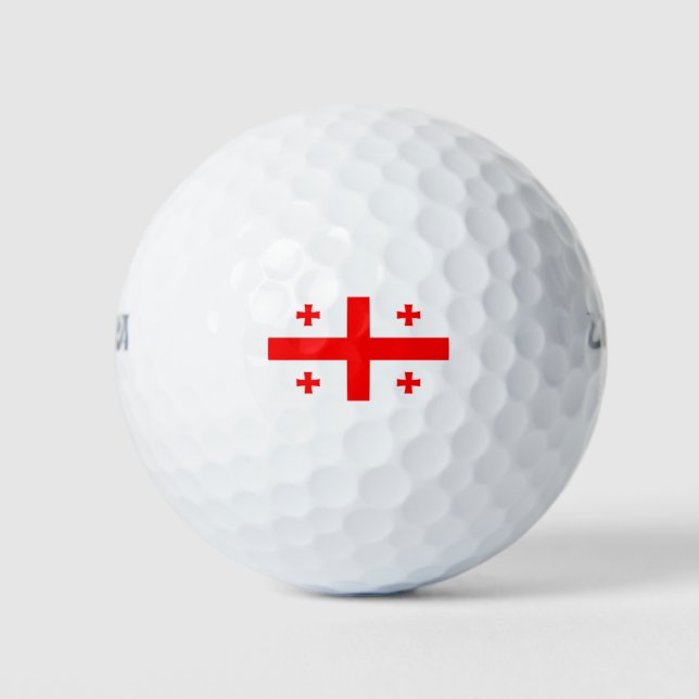 Georgia Flag Golf Balls (Front)