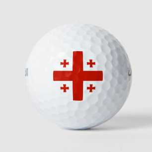 Georgia flag golf balls