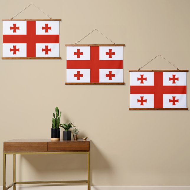 Georgia flag hanging tapestry (Asymmetrical)