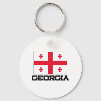 Georgia Flag Key Ring