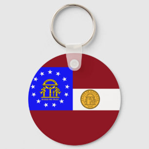 Georgia flag key ring
