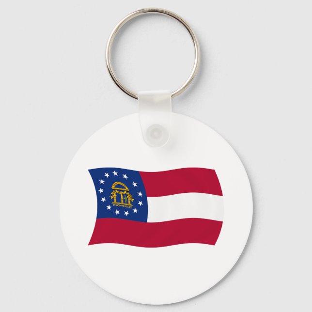 Georgia Flag Keychain (Front)