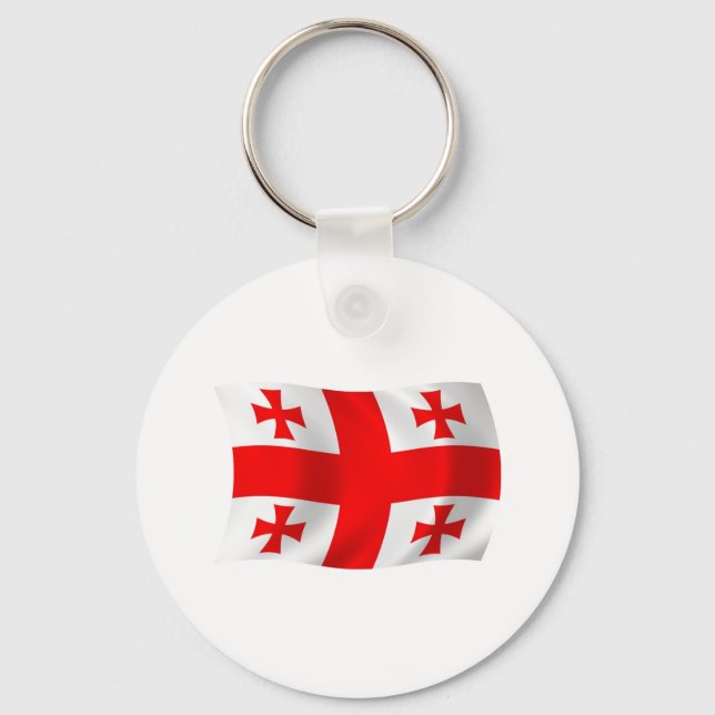 Georgia Flag Keychain (Front)