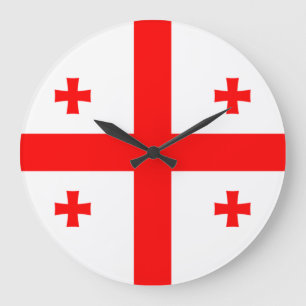 Georgia Flag Large Clock