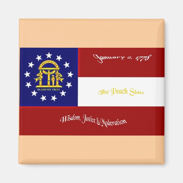 Georgia Flag Magnet (Front)