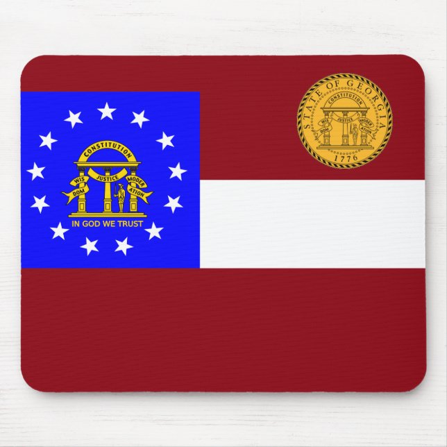 Georgia flag mouse mat (Front)