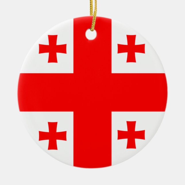 Georgia flag Ornament (Front)