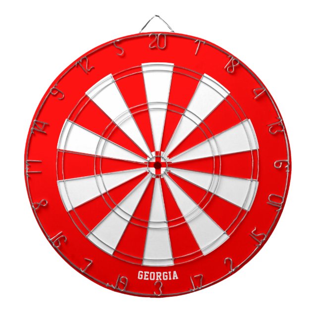 Georgia Flag Patriot's Bullseye Dartboard (Front)