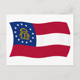 Georgia Flag Postcard