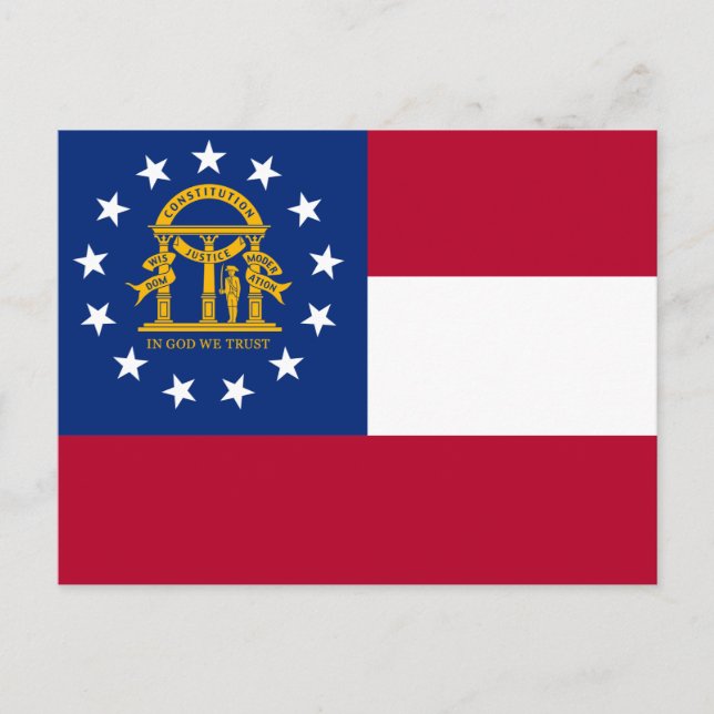 Georgia Flag Postcard (Front)