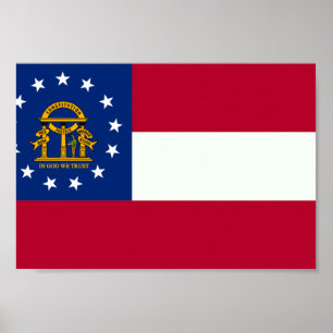 Georgia Flag Poster