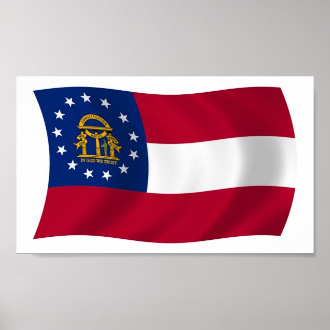 Georgia Flag Poster Print (Front)
