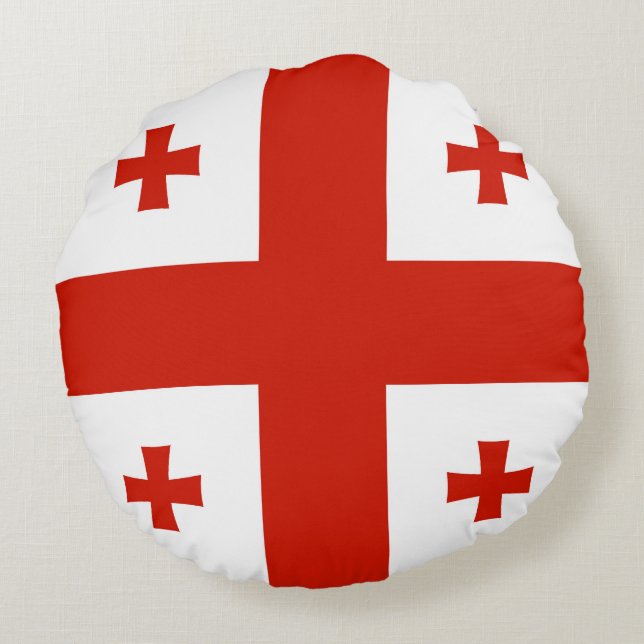 Georgia flag round cushion (Back)
