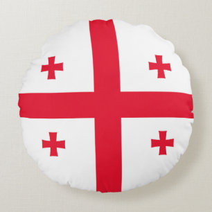 Georgia Flag Round Cushion