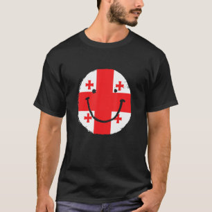 Georgia Flag Smile Caucasus Georgian Patriotic T-Shirt