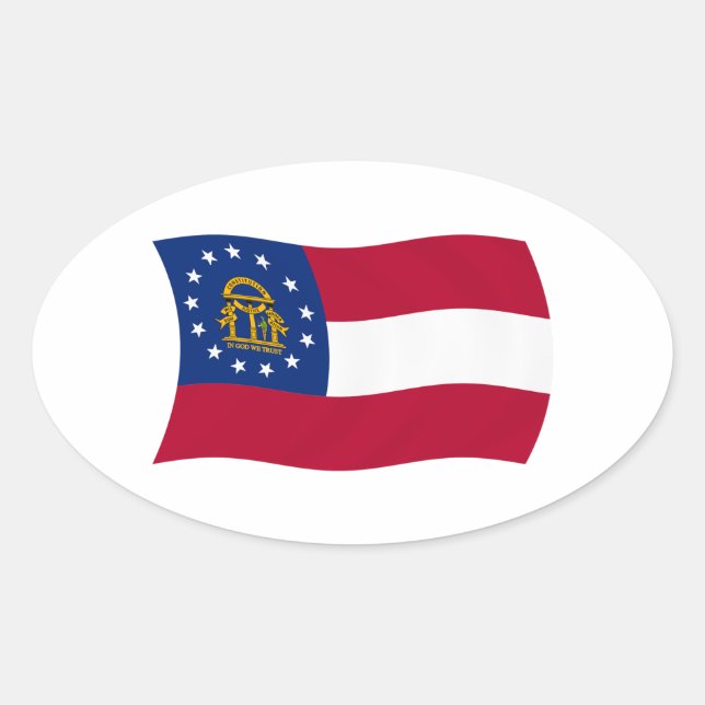 Georgia Flag Sticker (Front)