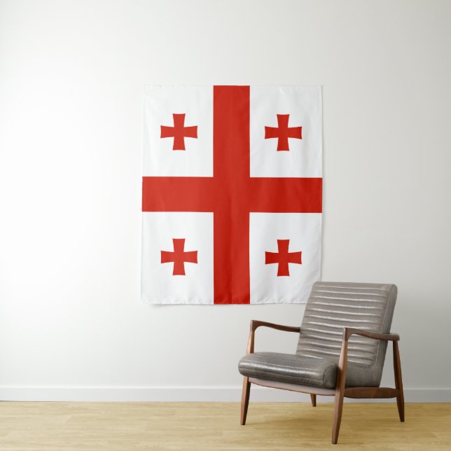 Georgia flag tapestry (In Situ)