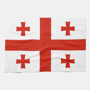 Georgia flag tea towel
