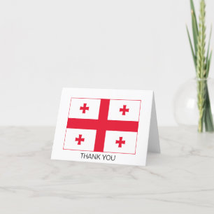 Georgia Flag Thank You Card