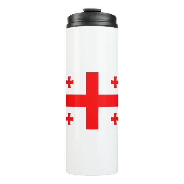 Georgia Flag Thermal Tumbler (Front)