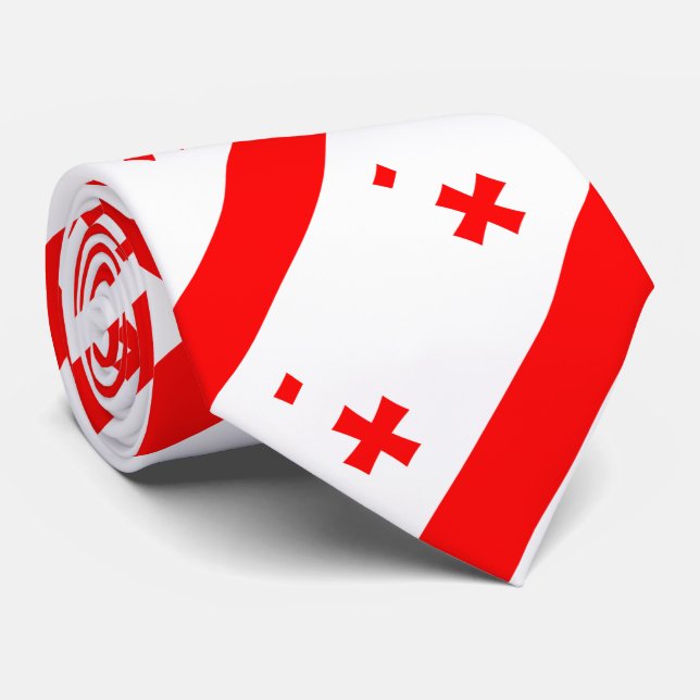 Georgia Flag Tie (Rolled)