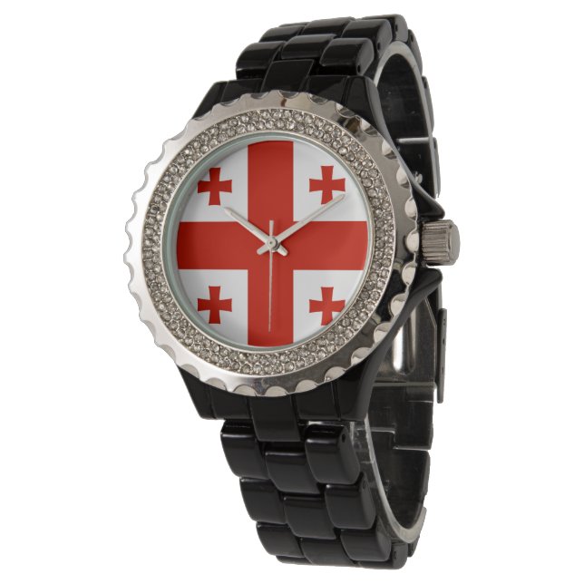 Georgia flag watch (Angled)