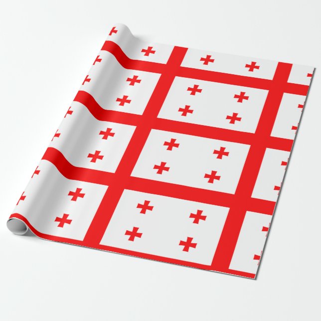 Georgia Flag Wrapping Paper (Unrolled)