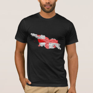 Georgia Flagcolor Map T-Shirt