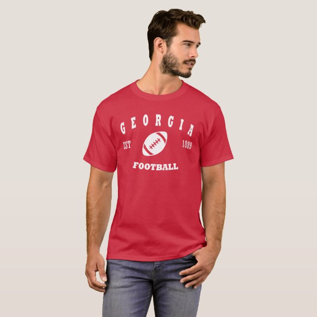 Georgia Football Retro Logo T-Shirt (Front Full)