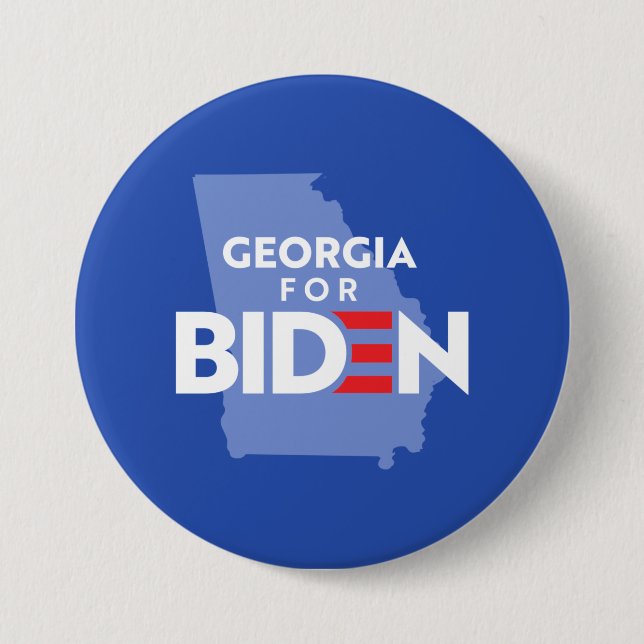 Georgia For Biden 7.5 Cm Round Badge (Front)