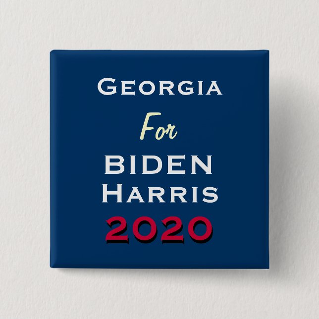 GEORGIA For BIDEN HARRIS 2020 Campaign Button (Front)