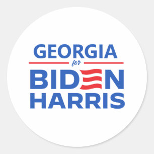 Georgia for Biden Harris Classic Round Sticker