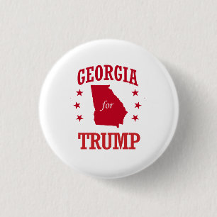 GEORGIA FOR DONALD TRUMP 3 CM ROUND BADGE
