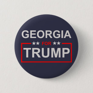 Georgia for Trump 6 Cm Round Badge