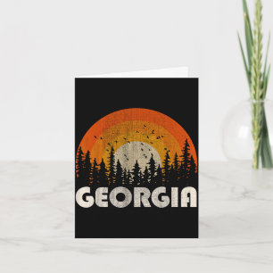 Georgia - funny nature vintage hiking 60s 70s 80s card